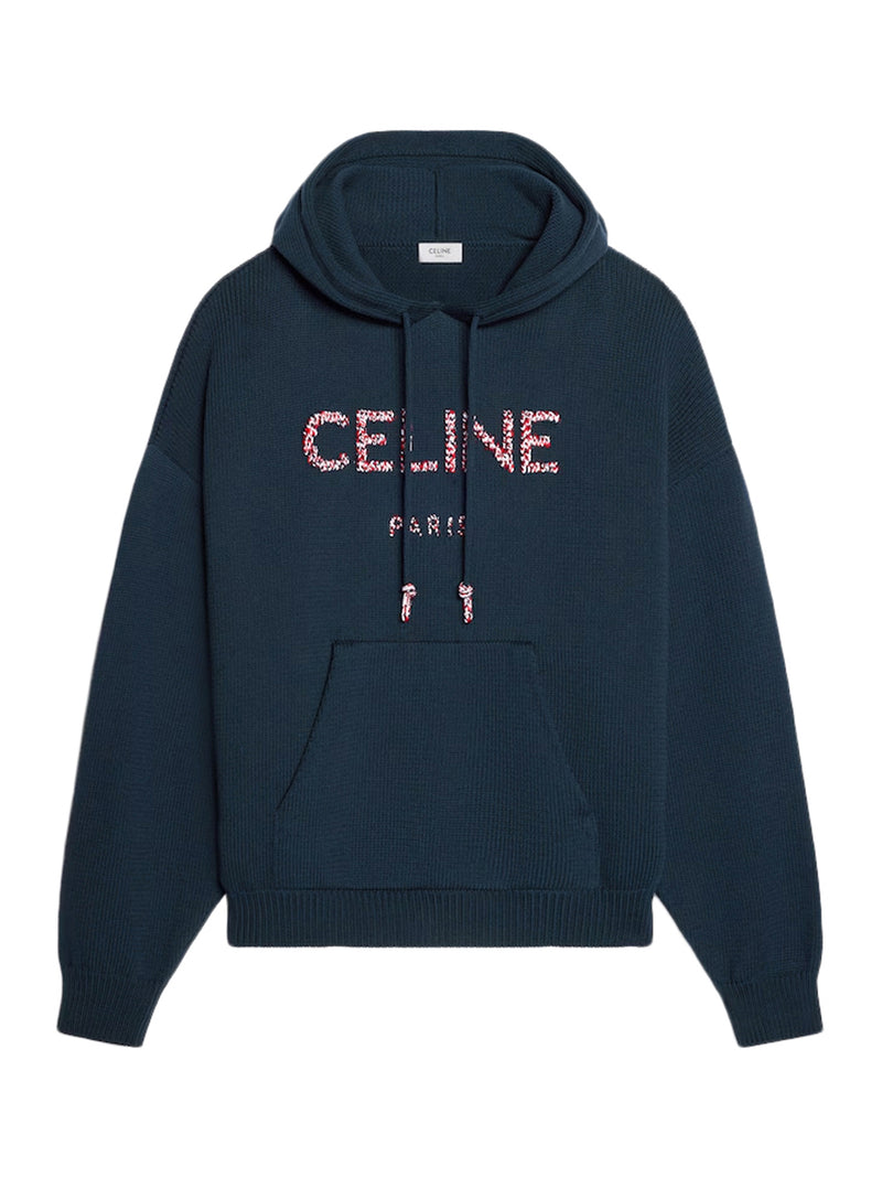 RIBBED COTTON HOODIE