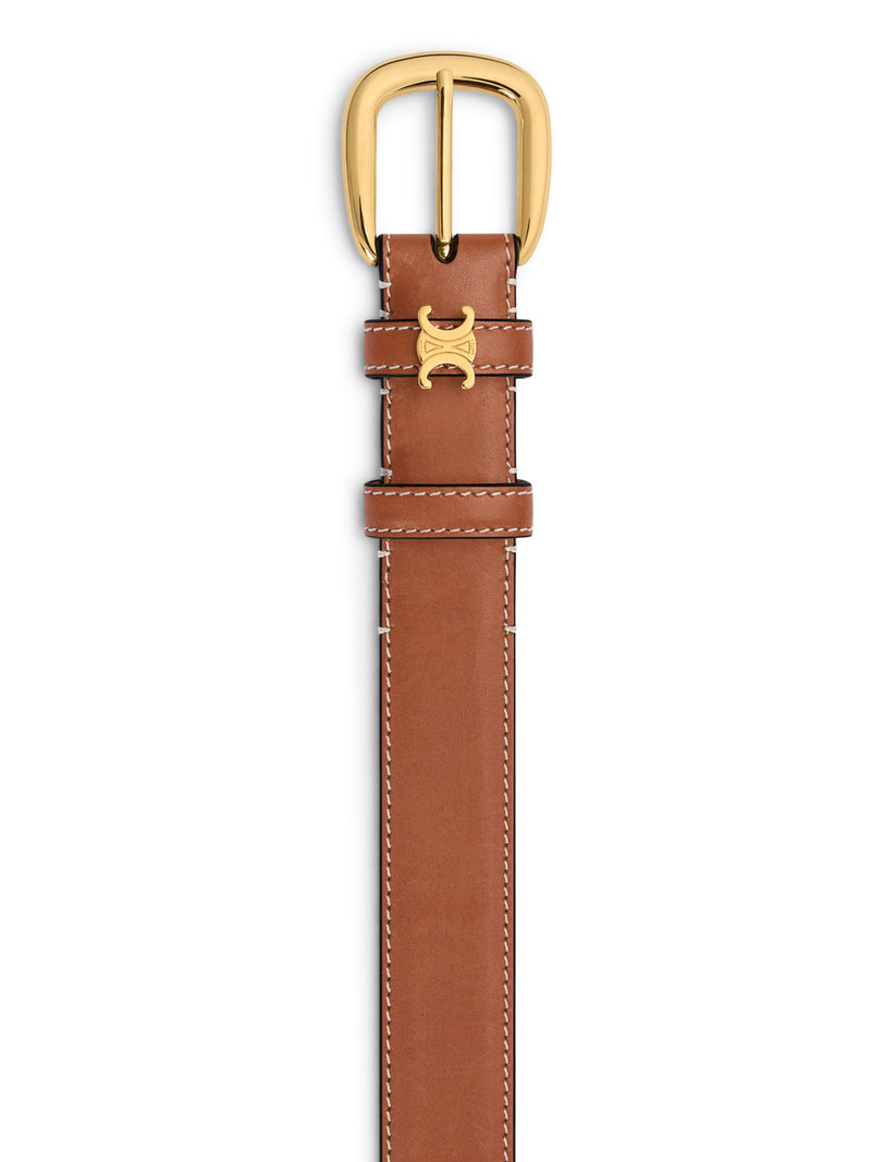 VIVIENNE 25MM BELT IN NATURAL CALFSKIN