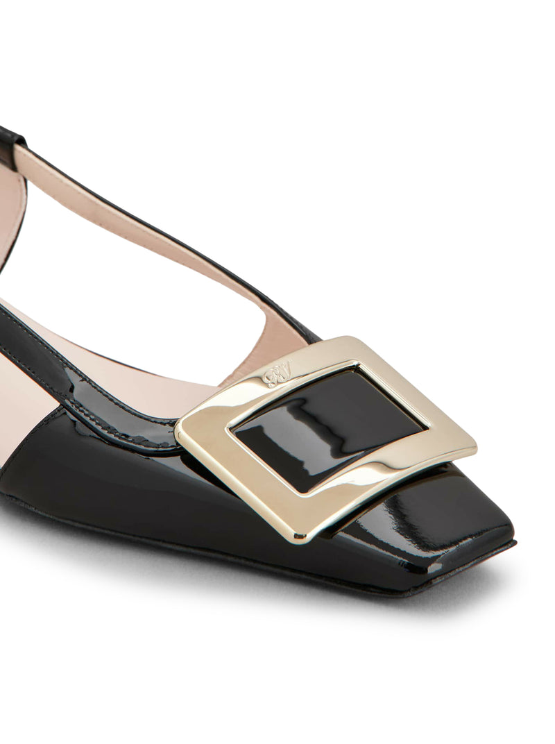 BELLE VIVIER PATENT LEATHER SLINGBACK BALLERINAS