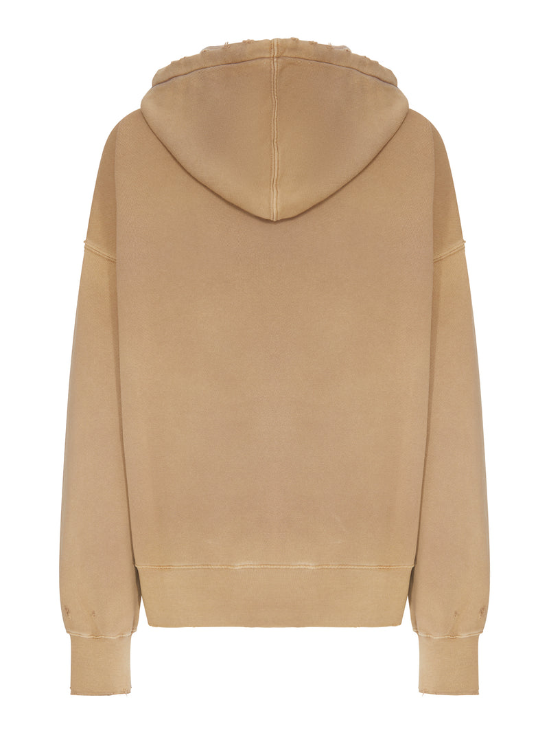 HOODIE WITH DESTROYED TRIM