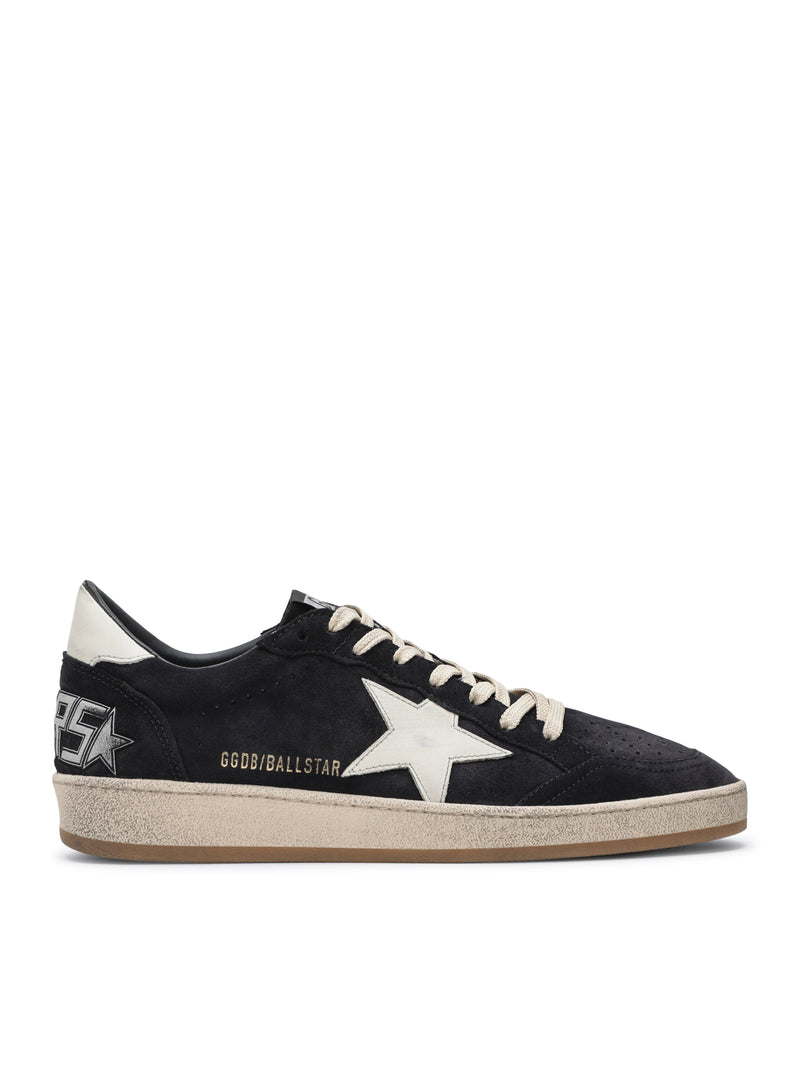 BALL-STAR IN DARK BLUE SUEDE WITH WHITE LEATHER STAR