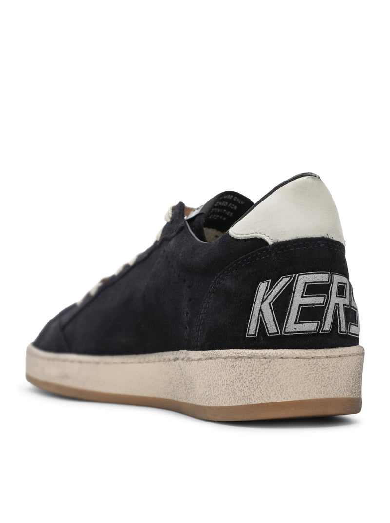 BALL-STAR IN DARK BLUE SUEDE WITH WHITE LEATHER STAR