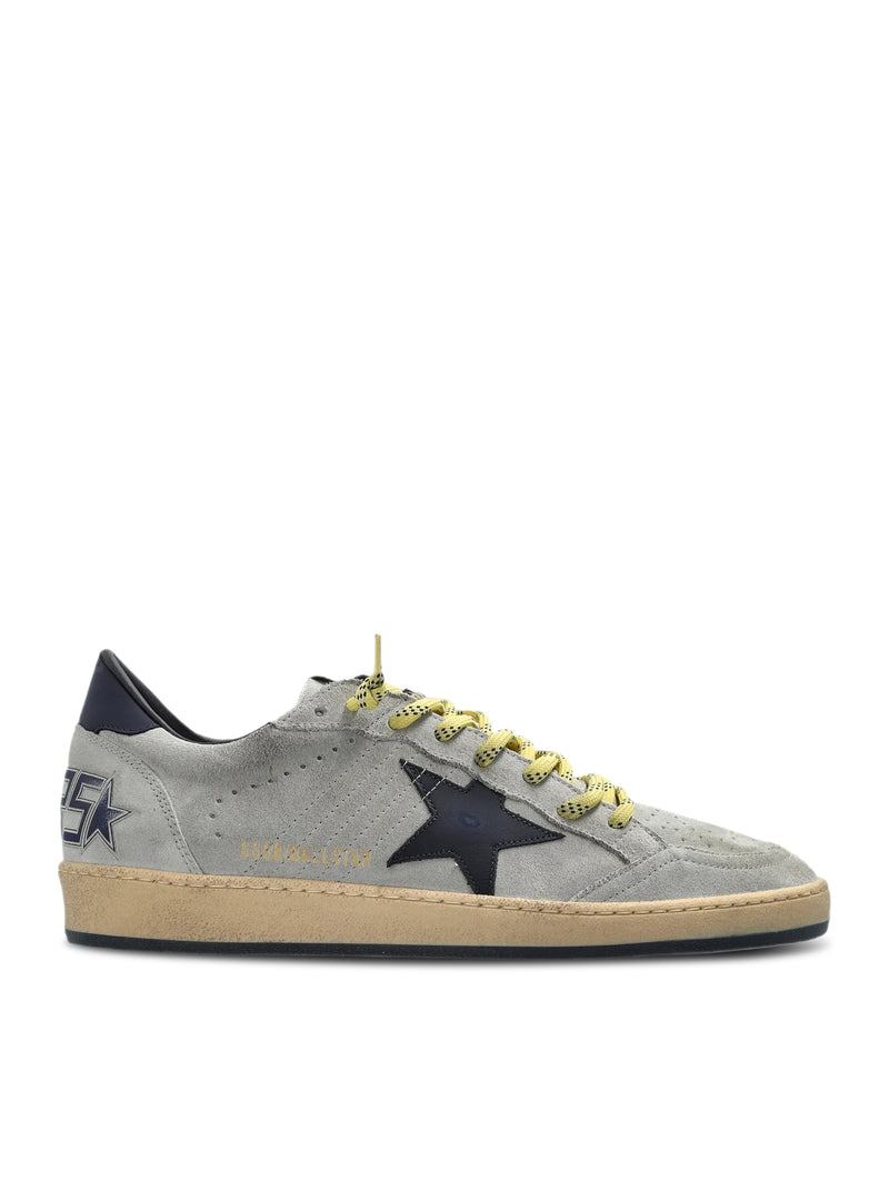 BALL-STAR IN GREY SUEDE WITH STAR AND BLUE PATCH