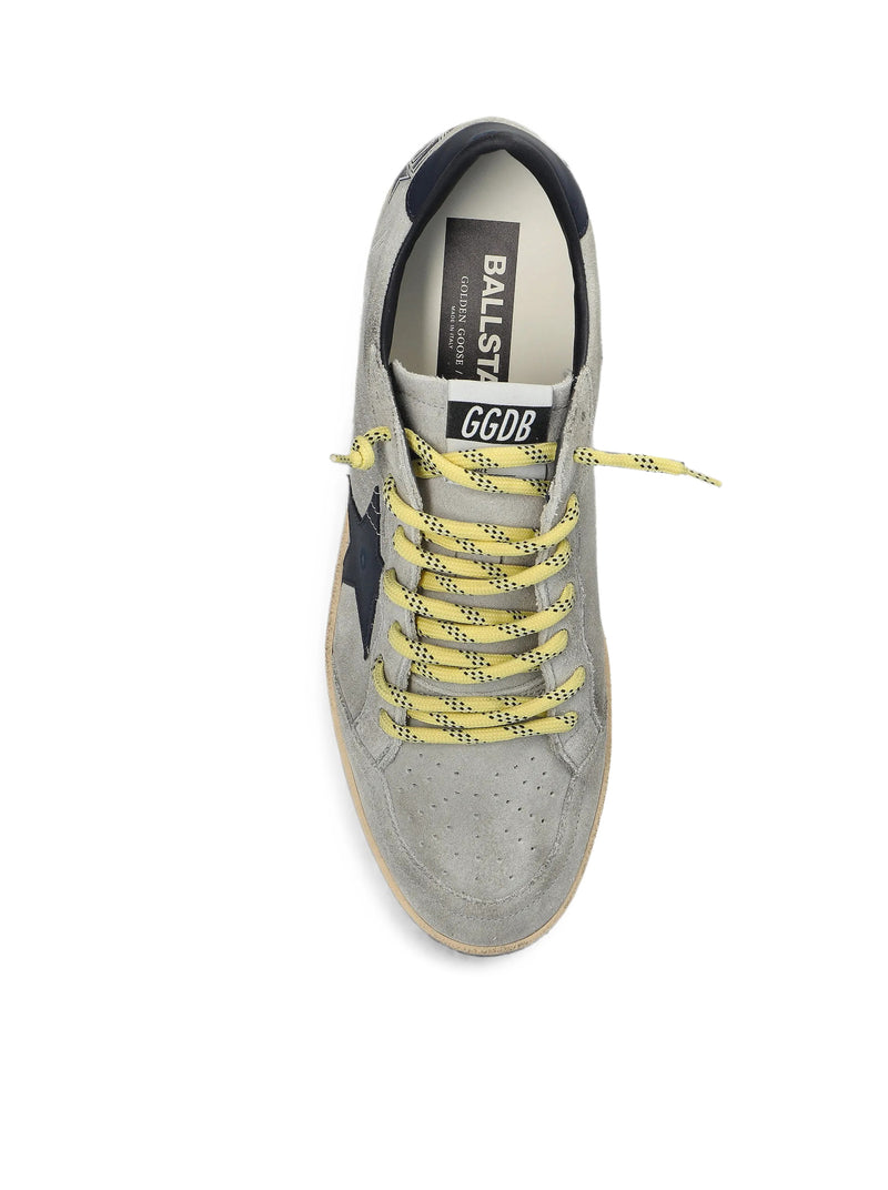 BALL-STAR IN GREY SUEDE WITH STAR AND BLUE PATCH