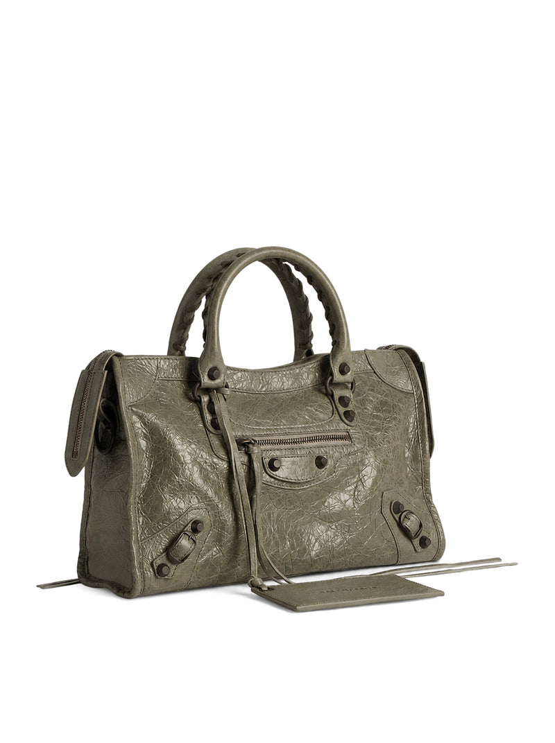 LE CITY SMALL BAG IN ARENA LAMBSKIN WITH BRASS FINISHING
