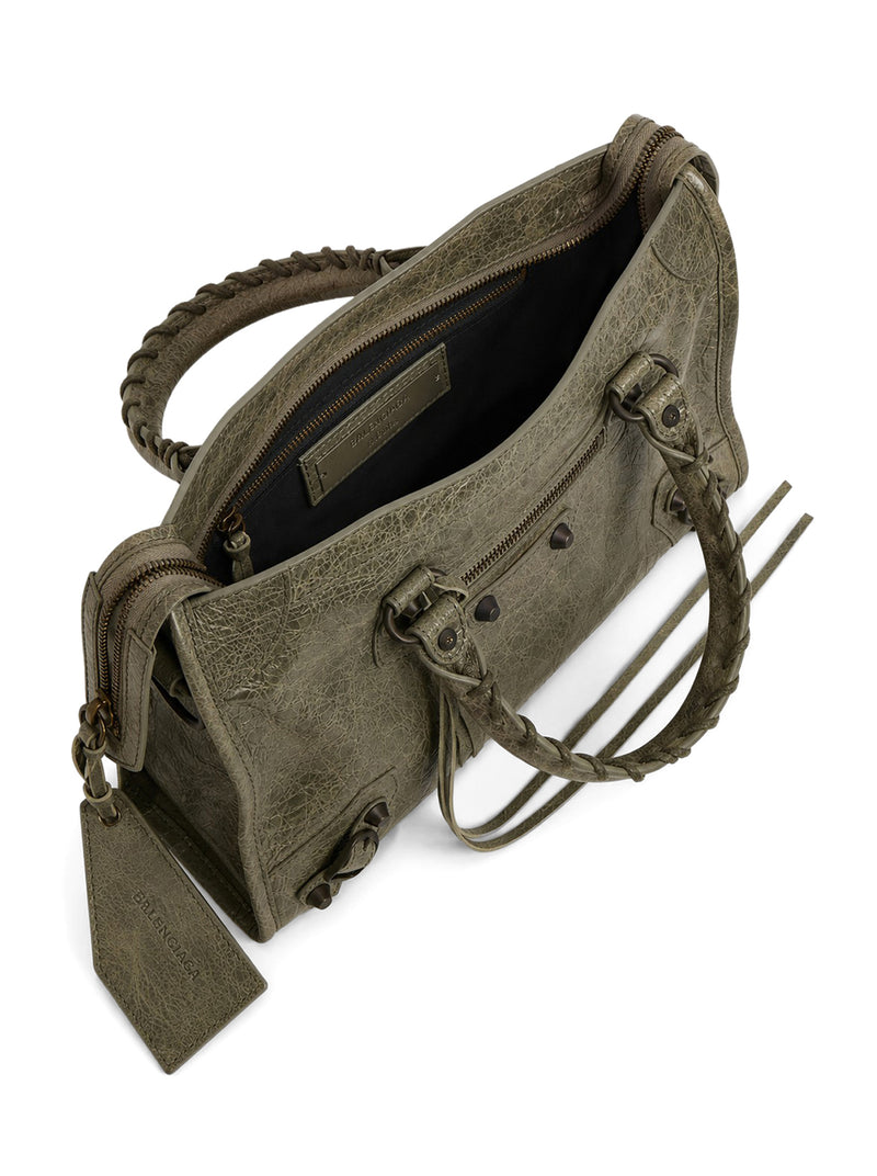 LE CITY SMALL BAG IN ARENA LAMBSKIN WITH BRASS FINISHING