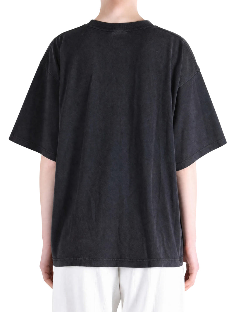 OVERSIZED T-SHIRT IN DRY BLACK JERSEY