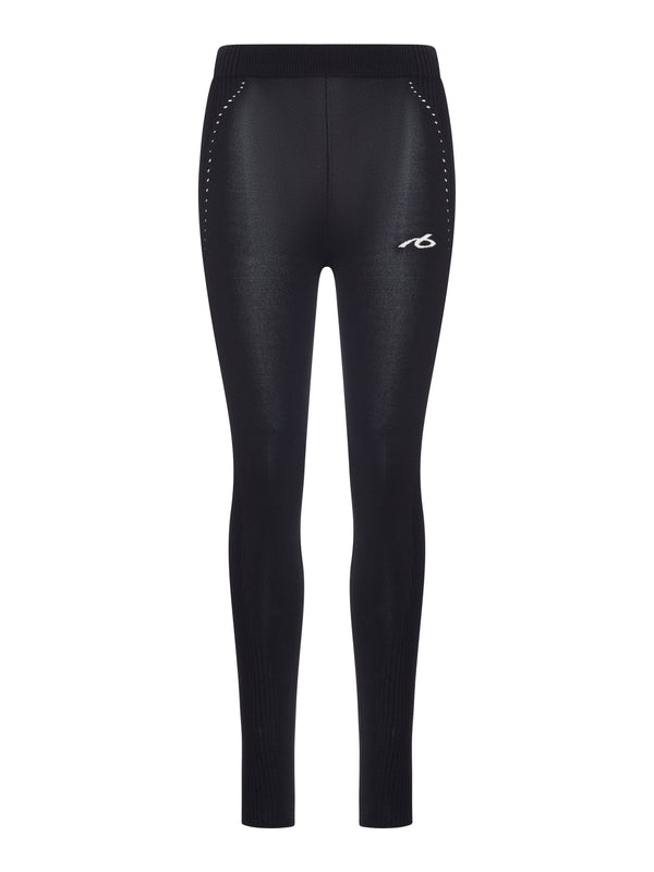 TECHWEAR LEGGINGS IN BLACK SPORTS MESH
