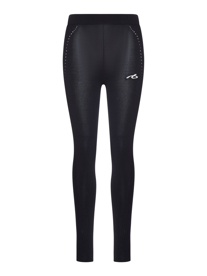 TECHWEAR LEGGINGS IN BLACK SPORTS MESH