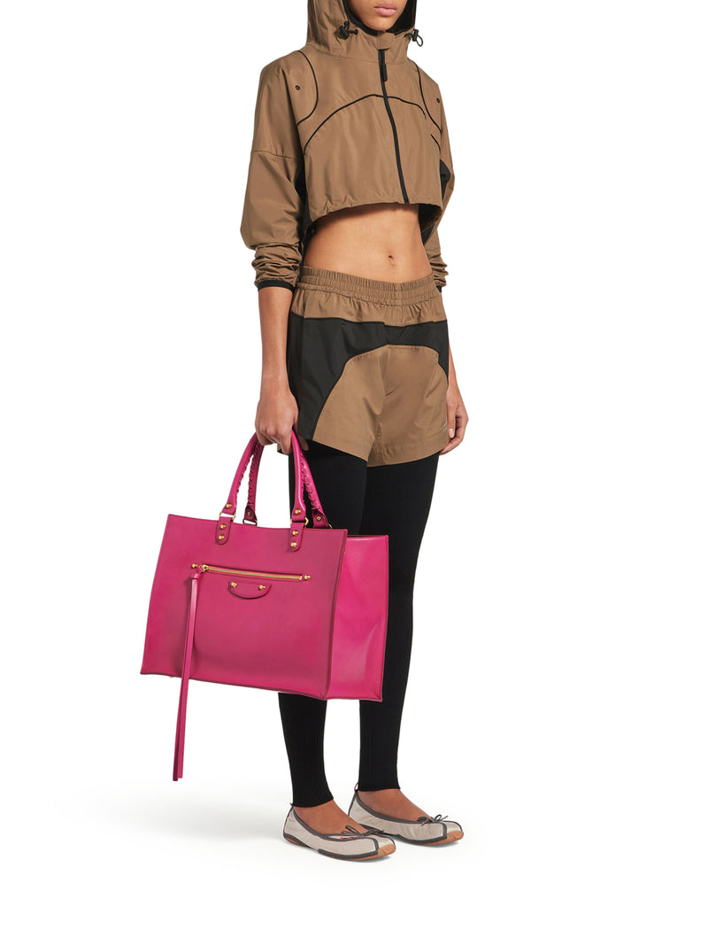 TECHWEAR CROPPED JACKET IN CAMEL