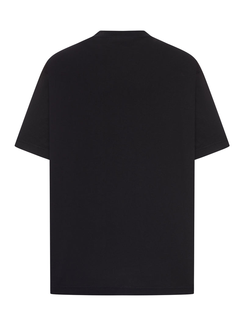 THE DOOR OVERSIZE T-SHIRT IN BLACK DRY JERSEY