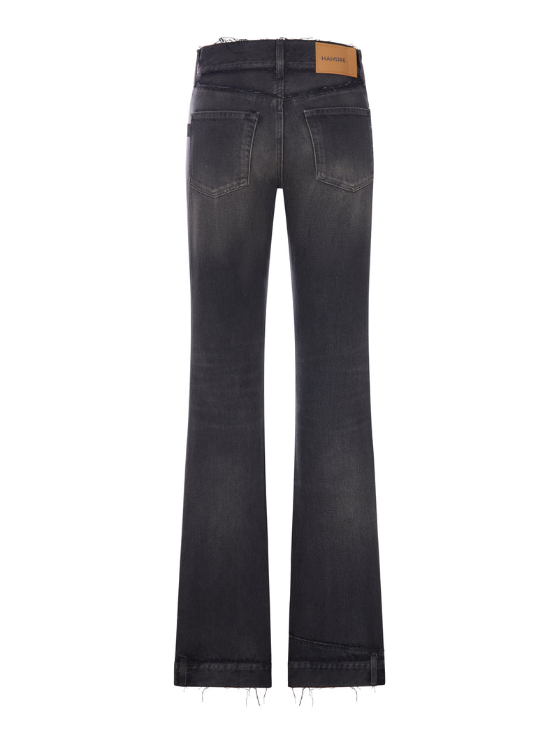 FLORA CUT JEANS VINTAGE EFFECT