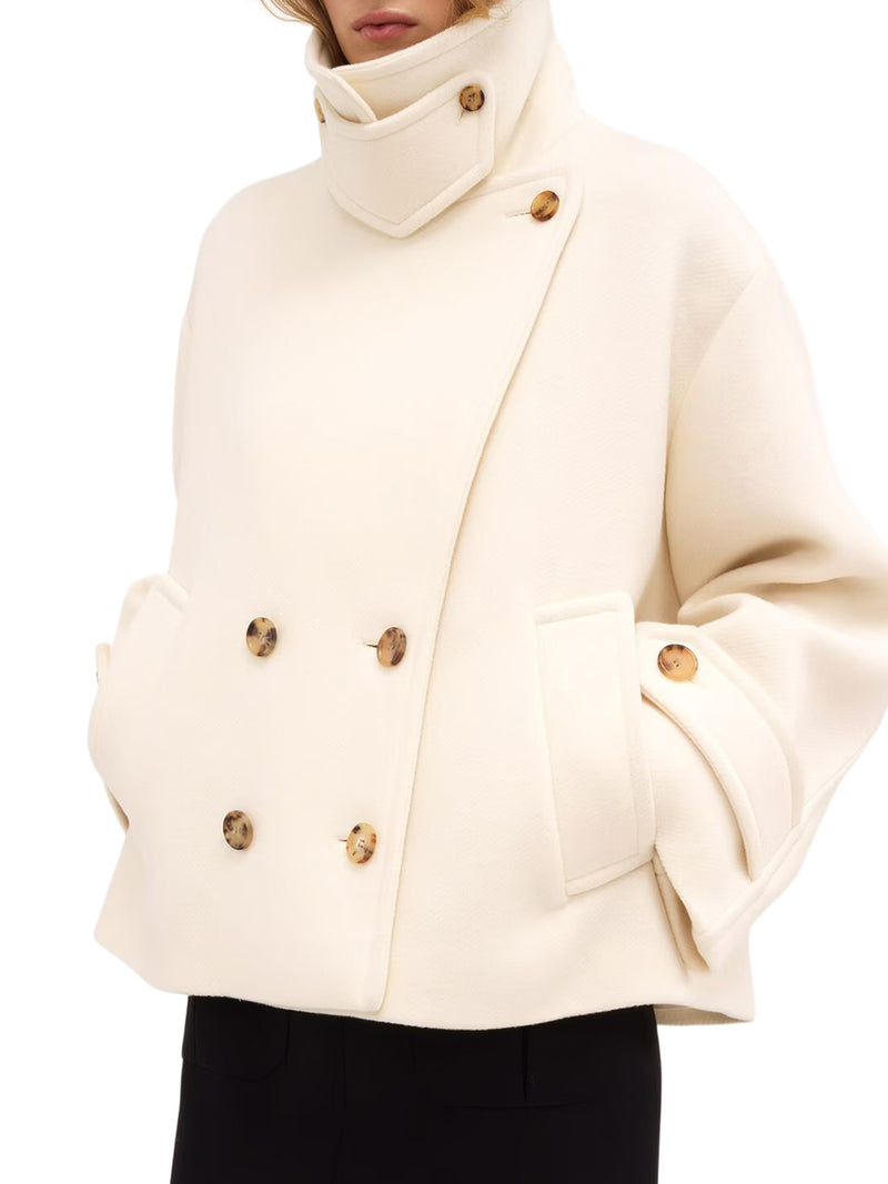 OVERSIZED SHORT WOOL COAT