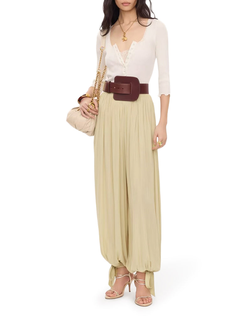 FITTED TOP IN COTTON AND SILK JERSEY