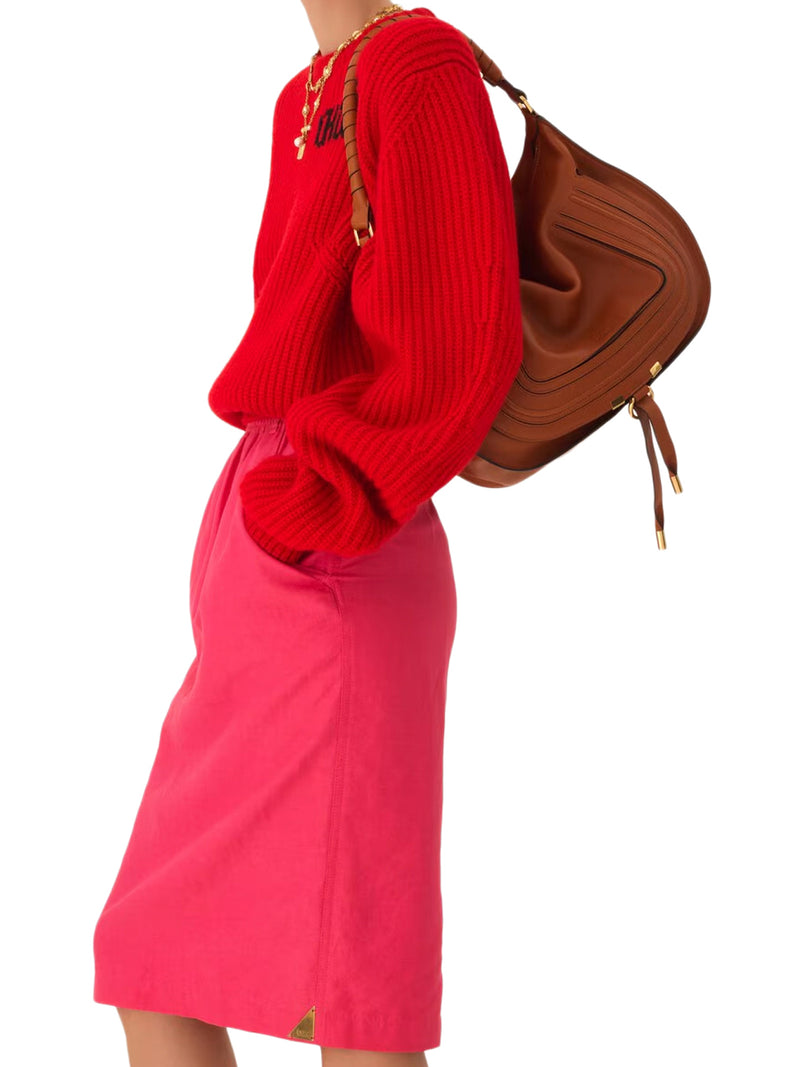MARCIE SOFT LEATHER SHOULDER BAG