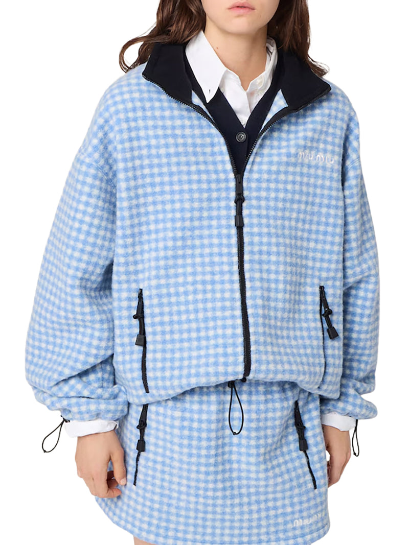 VICHY FLEECE SWEATSHIRT