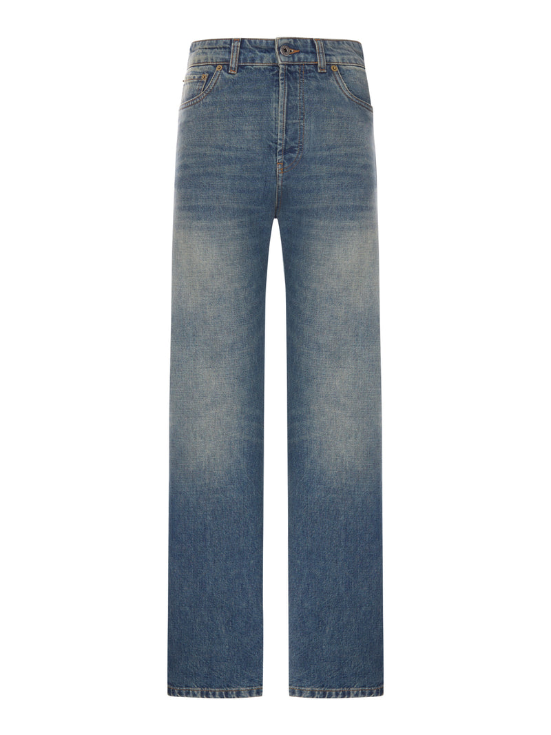 FIVE POCKET STRAIGHT LEG JEANS