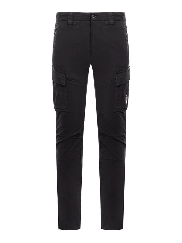 COTTON CARGO PANTS WITH LOGO