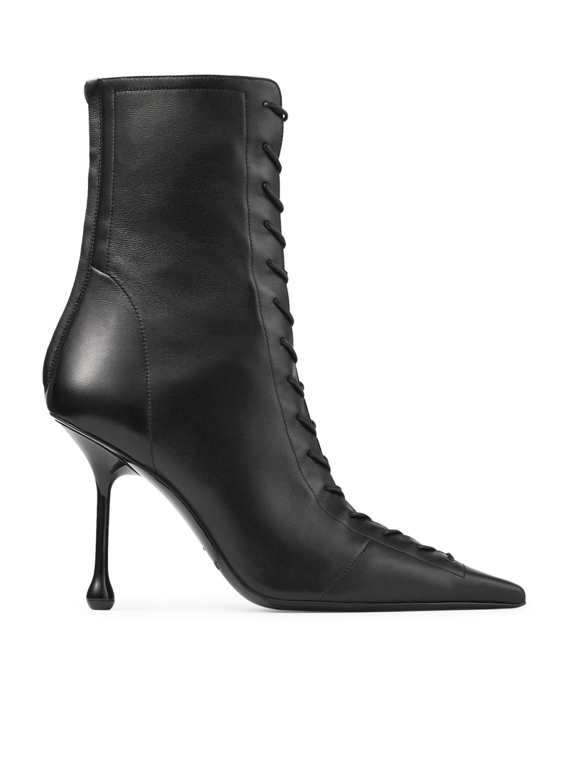 SCARLETT 95 ANKLE BOOTS IN BLACK NAPPA LEATHER