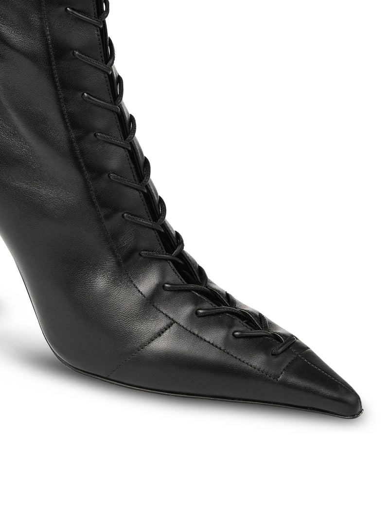 SCARLETT 95 ANKLE BOOTS IN BLACK NAPPA LEATHER