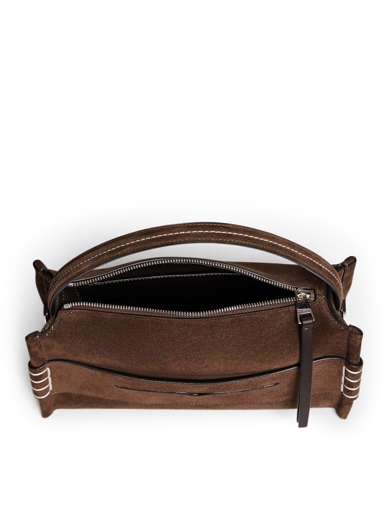 LOAFER BAG IN BROWN SUEDE