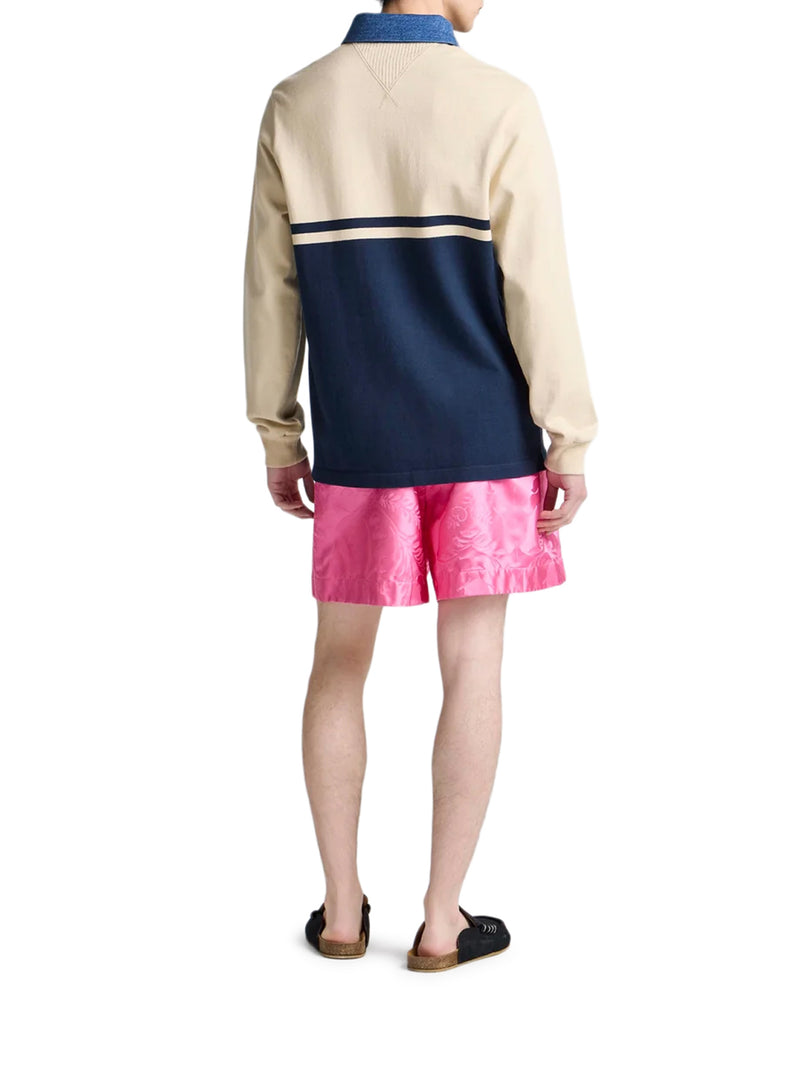 TWO-TONE COTTON POLO SHIRT