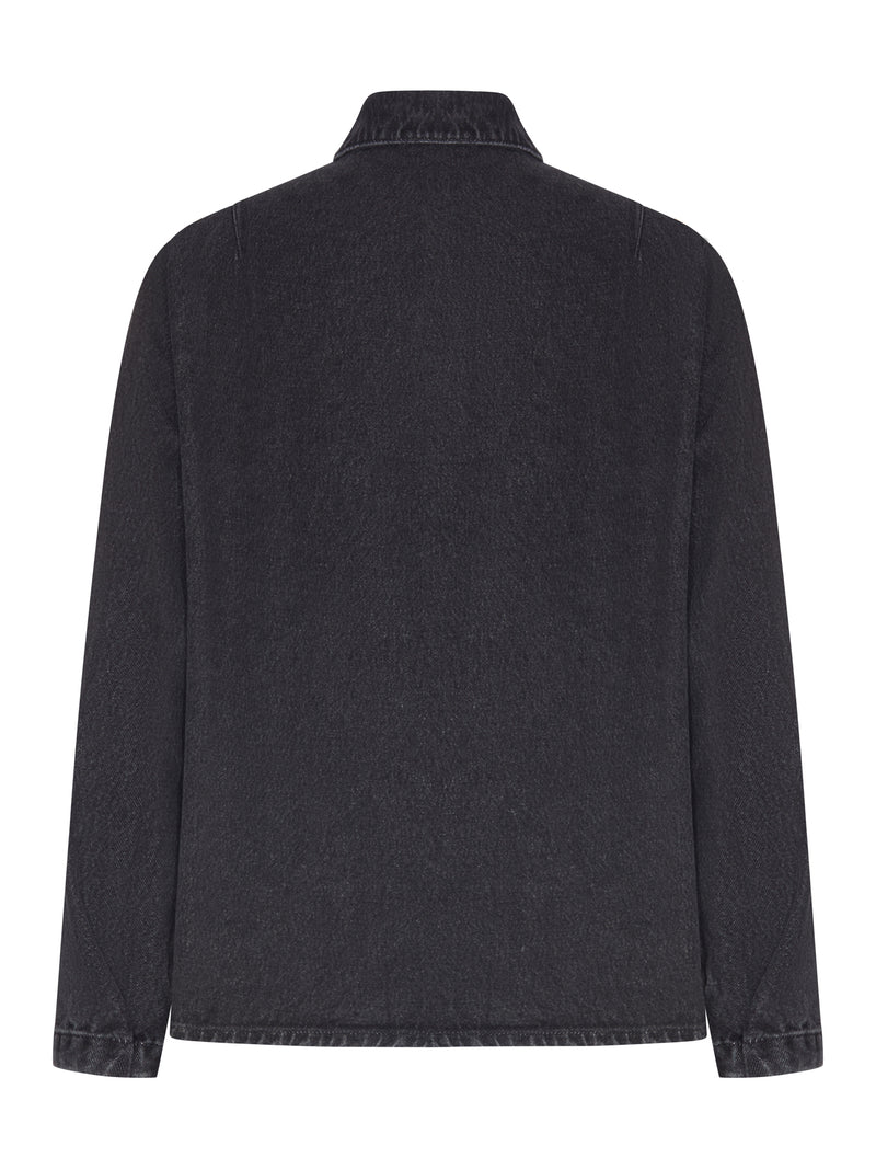 BLACK DENIM OVERSHIRT