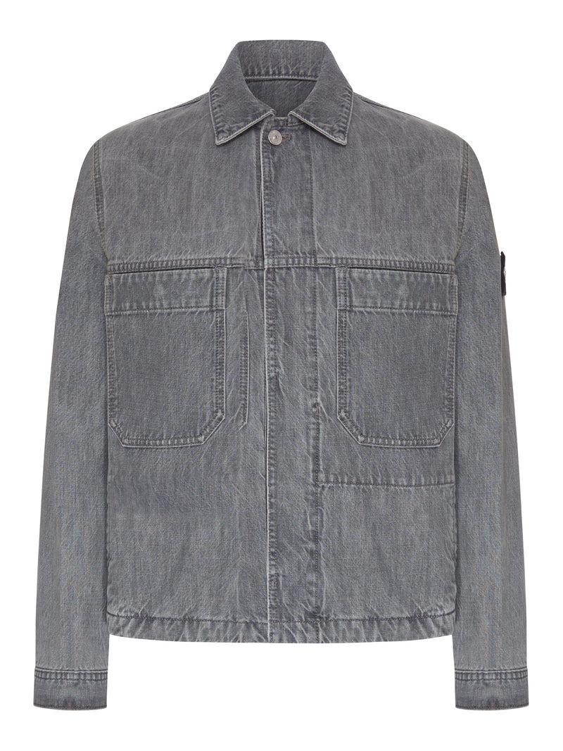 GREY DENIM OVERSHIRT