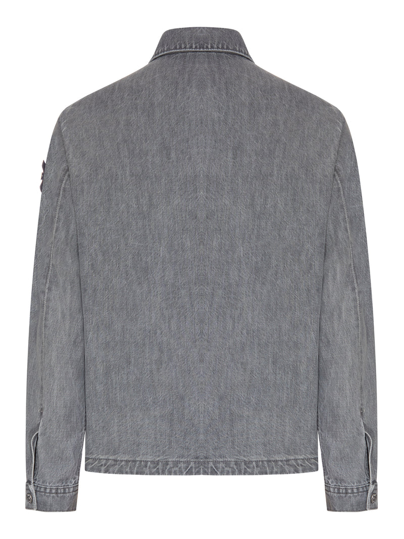 GREY DENIM OVERSHIRT