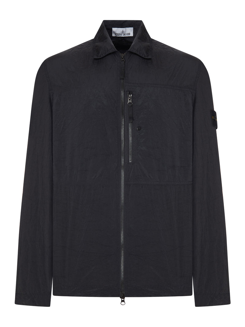 NYLON OVERSHIRT WITH STONE ISLAND BADGE