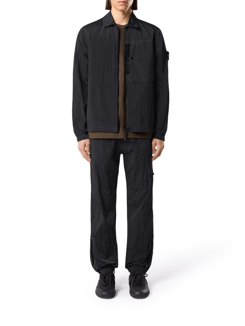 NYLON OVERSHIRT WITH STONE ISLAND BADGE