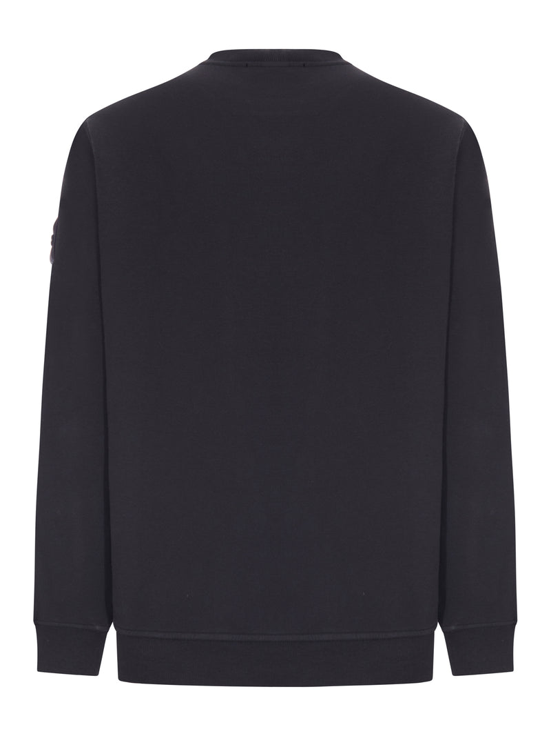CREW NECK SWEATSHIRT IN STRETCH COTTON
