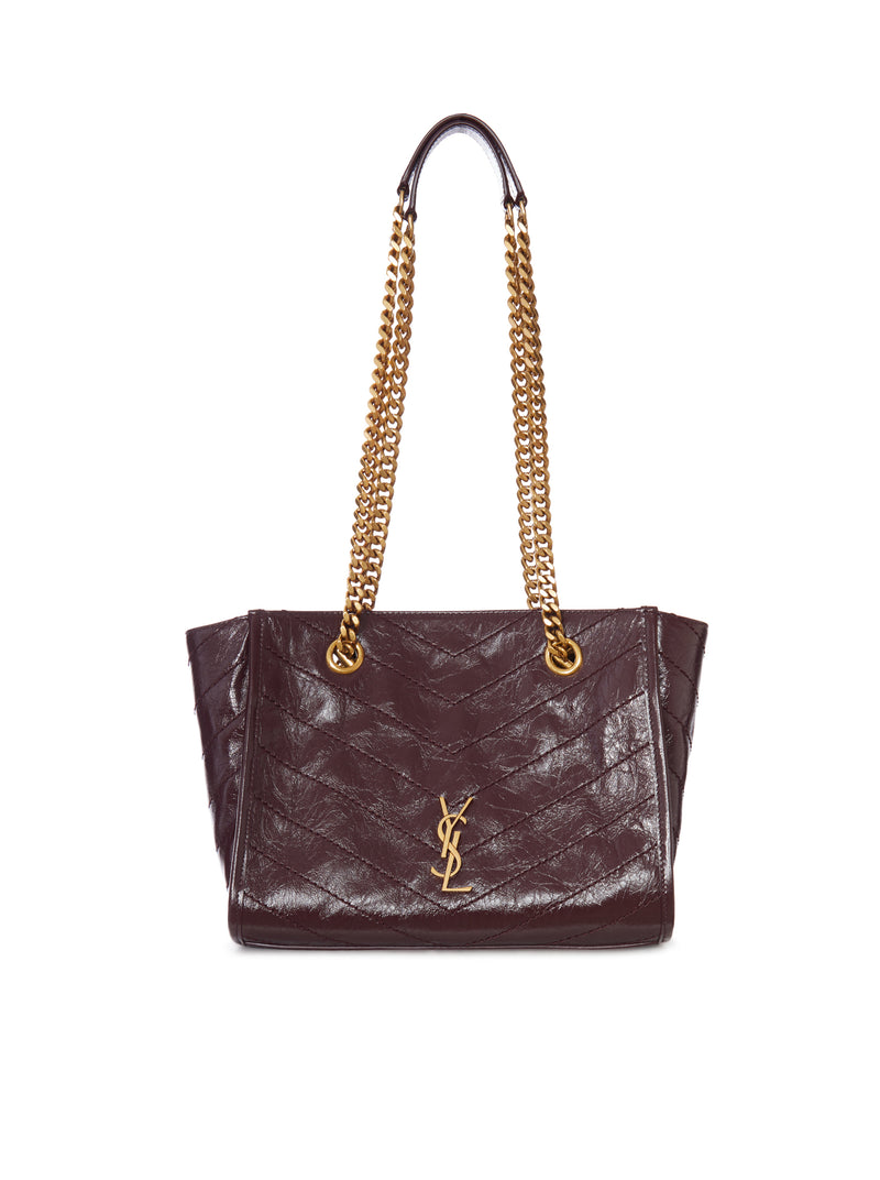 NIKI SMALL VINTAGE LEATHER SHOPPING BAG