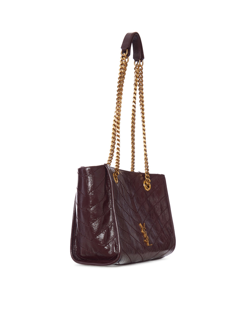 NIKI SMALL VINTAGE LEATHER SHOPPING BAG