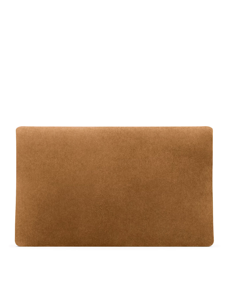LARGE CASSANDRE ENVELOPE CLUTCH IN SUEDE