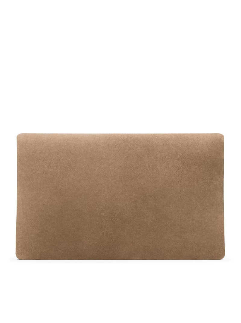 LARGE CASSANDRE ENVELOPE CLUTCH IN SUEDE