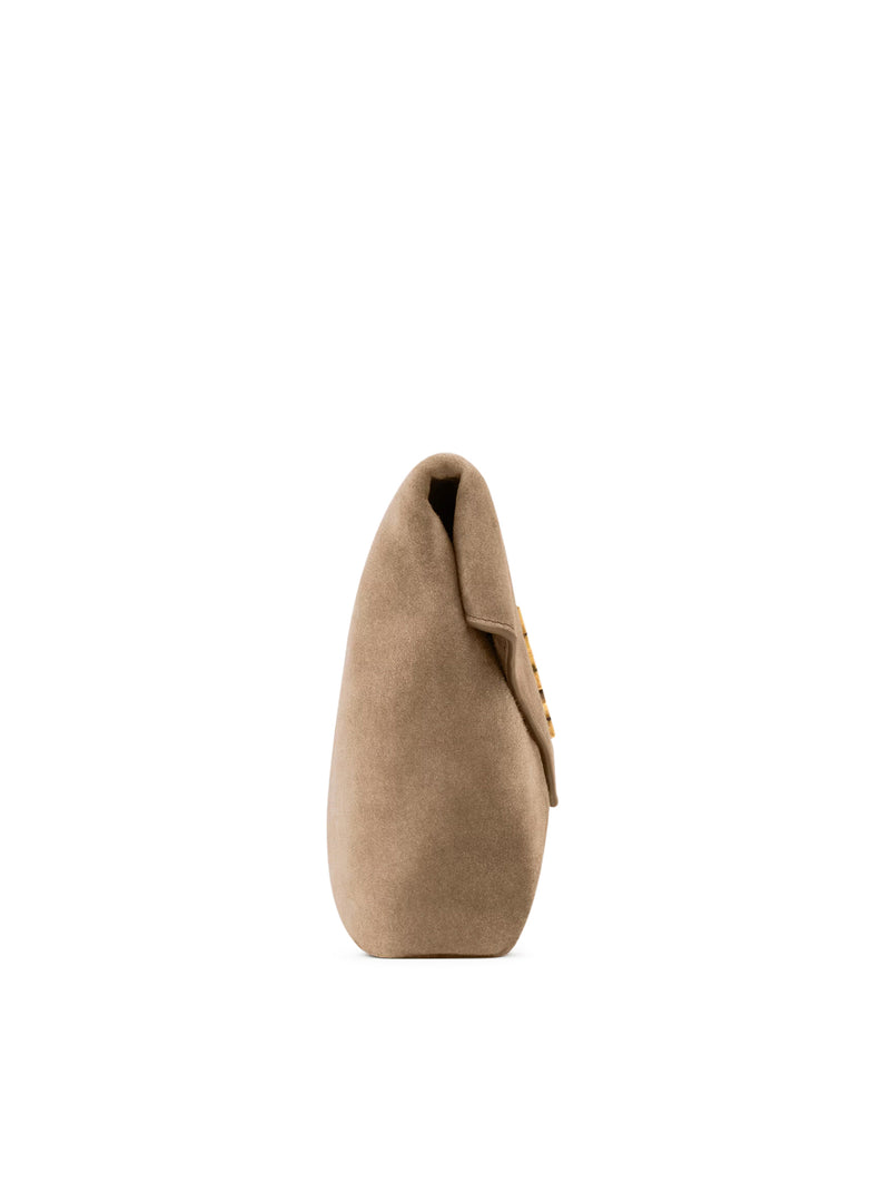 LARGE CASSANDRE ENVELOPE CLUTCH IN SUEDE