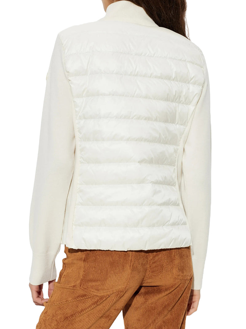 WOOL PADDED CARDIGAN WITH ZIP