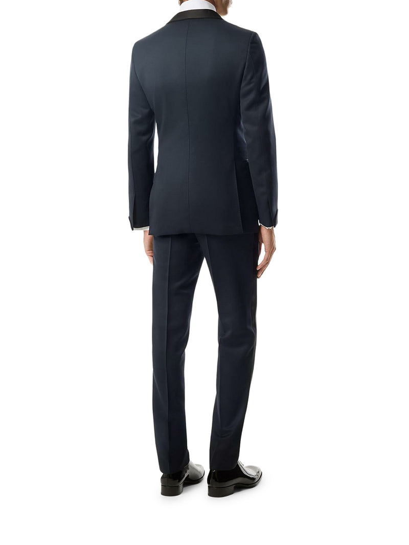 SINGLE BREASTED TUXEDO WITH SILK INSERTS