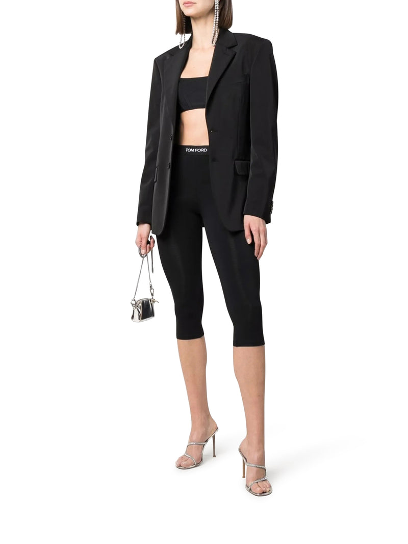 CROPPED LEGGINGS WITH LOGO