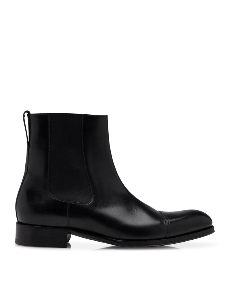 BURNISHED LEATHER EDGAR CHELSEA BOOT