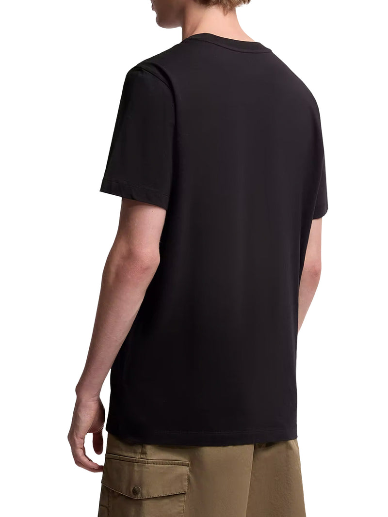 COTTON T-SHIRT WITH LOGO PATCH (SET OF THREE)