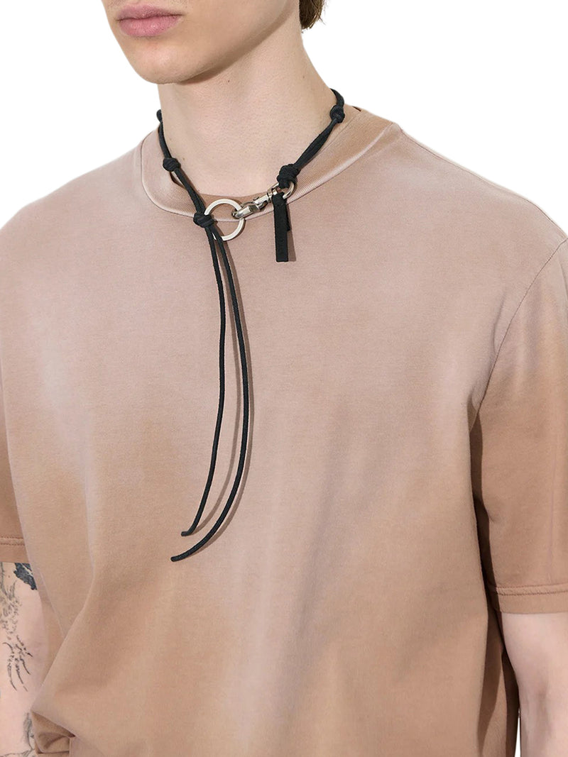 LADON BLACK LEATHER NECKLACE