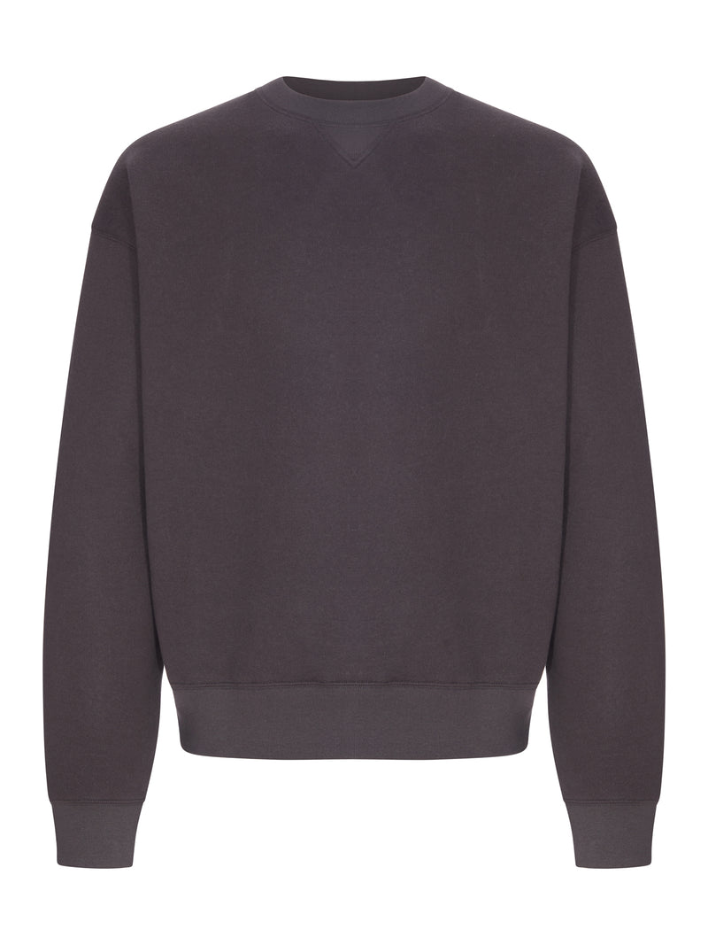 PERFECT SWEATSHIRT IN BLACK BEAR WOOLLY FLEECE