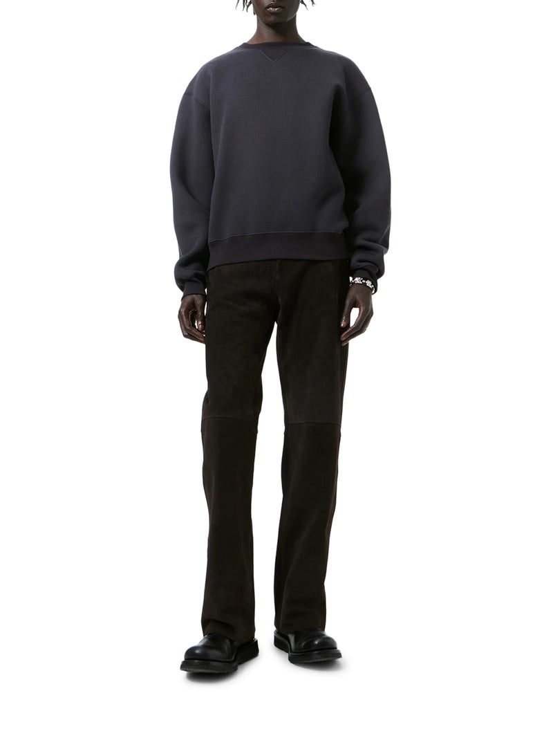 PERFECT SWEATSHIRT IN BLACK BEAR WOOLLY FLEECE