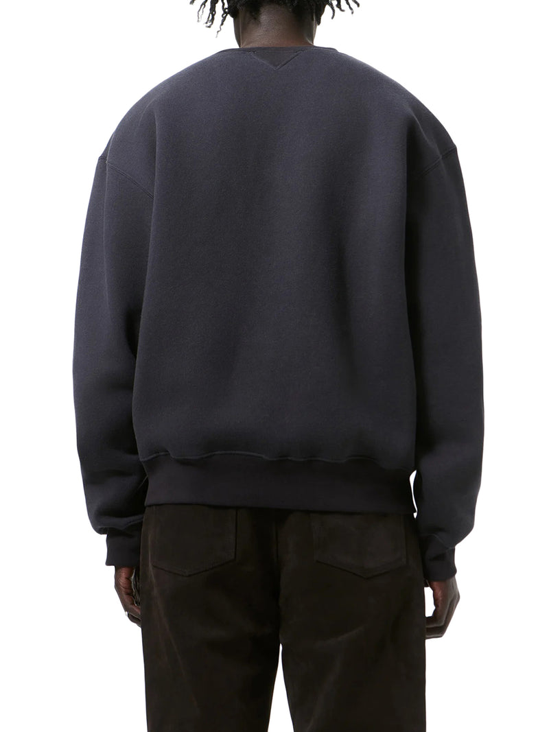 PERFECT SWEATSHIRT IN BLACK BEAR WOOLLY FLEECE