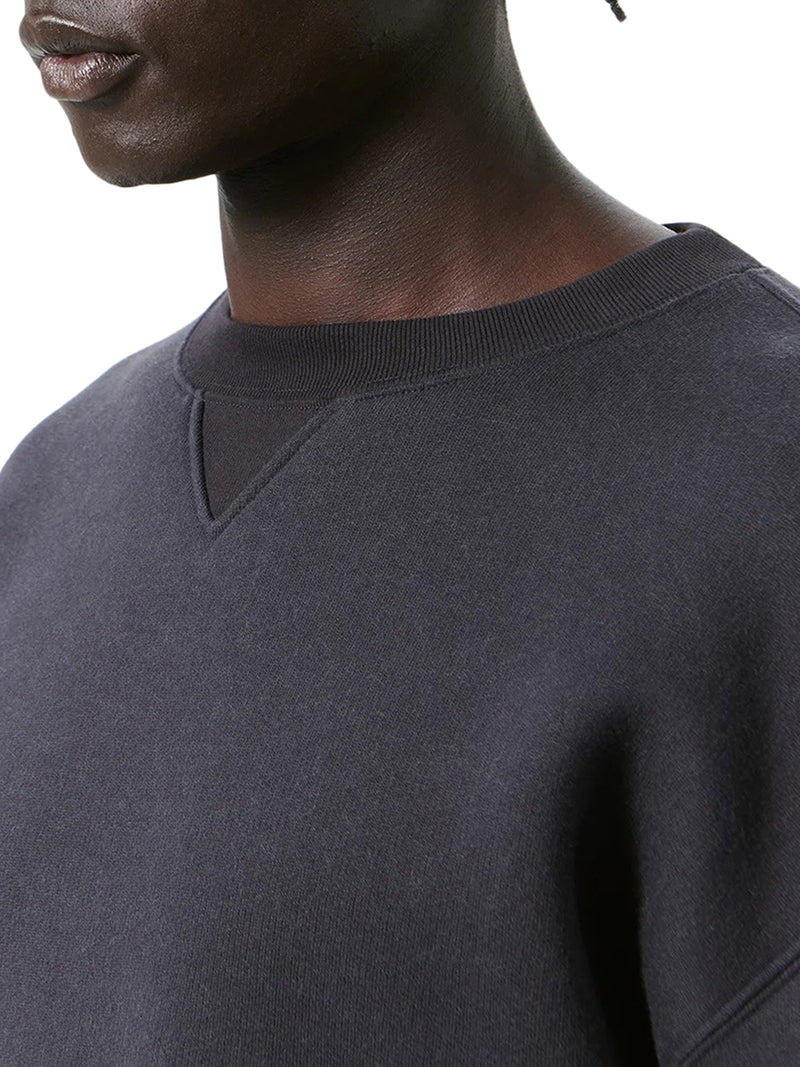 PERFECT SWEATSHIRT IN BLACK BEAR WOOLLY FLEECE