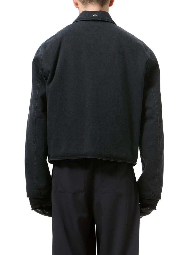 ORGANIC COTTON ZIP-UP ENZYME-WASH JACKET