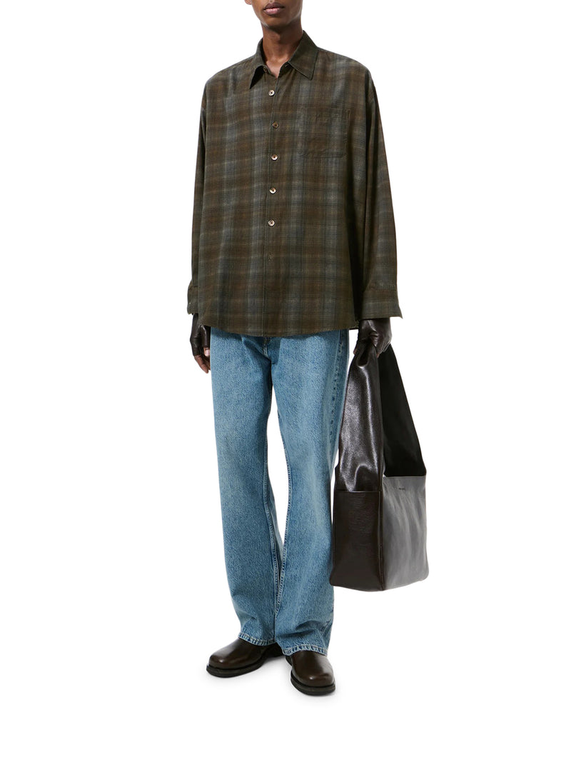 BORROWED CHECKED SHIRT