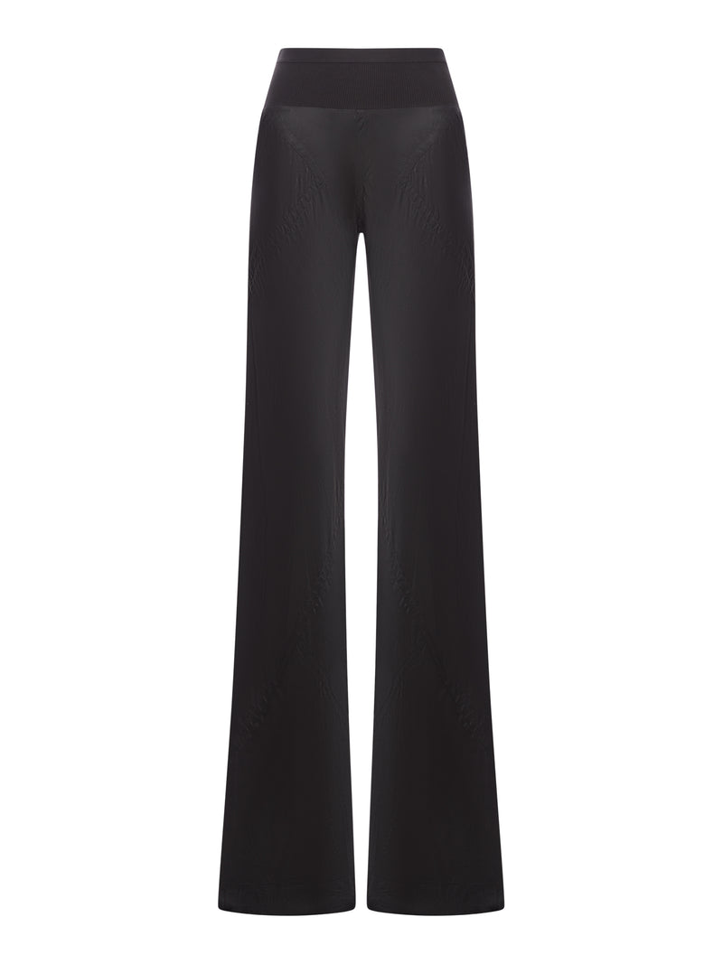SILK BIAS FLARE TROUSERS